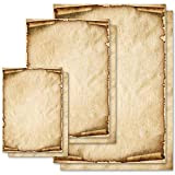 50 fogli di carta da lettera decorati Antico & Storia OLD STYLE DIN A5 - Paper-Media