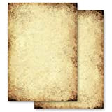 50 fogli di carta da lettera decorati Certificato CARTA ANTICA Antico & Storia DIN A4 - Paper-Media