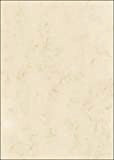 50 fogli di carta marmorizzata su entrambi i lati di alta qualità beige 200g/m², DIN A4