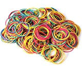 500 elastici colorati cartella di cartelle elastici di gomma per soldi stazionari spessi e forti elastici elastici per scuola casa ...