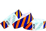 500 pezzi - 19 mm 3/4" Tyvek Wristbands, Tyvek Braccialetti, Tyvek Bracciali, Festival Braccialetti, Night-Club Braccialetti (Blue-Orange, 500 Pack)