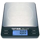 (500g x 0,01g) - Digital Scales TP Series, Accurate High-Precision Pocket Scales, Gold Scales with Extra-Large Weighing Surface, 500g x ...