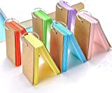 6 Pacchi 300 pezzi flashcards-Flash Cards Carta Kraft Multicolore Carte di Studio Memo Pad Messaggio Carta con Gli Anelli per ...
