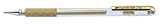6 x Pentel Hybrid Gel Grip Metallic oro rullo penna gel. Punta da 0.8 mm. k118-x