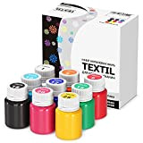 7 Artists Colori Tessuto Colori Per Tessuti 9x20ml | Colori Per Tessuti Permanenti | Vernice Per Tessuti | Colore Per ...