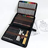 72 Matite Colorate Professionali Set e accessori,Ideali per Adulti e Bambini Colorare, Disegnare, kit matite da disegno per artisti Vibranti ...