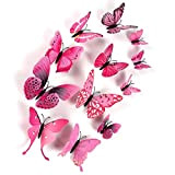 72 Pezzi Adesivo da Parete Farfalla, Farfalle Decorative, 3D con Adesivo da Parete Farfalla Magnetico, Adesivo Farfalla Staccabile Ottimo per ...