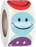 8 colori Smile Face Stickers - Adesivi Happy Face Circle Dots Stick Labels, adesivi ricompensa per bambini, 500 pezzi per ...