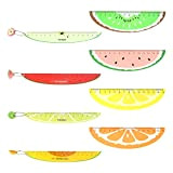 8 righelli in legno da 15 cm, per bambini, righello colorato, serie di frutta, strumento di misurazione di precisione, per ...