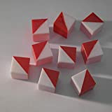 9 Cubi di Kohs Bianco E Rosso