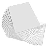 A+Selected, pannelli in schiuma di polistirene da 5 mm, formato A3 (297 x 420 mm), colore bianco, confezione da 16 ...