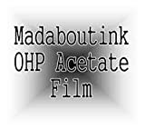 A3 OHP Acetato Transparency Film per stampanti laser e copiatrici 50 fogli