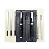 Abcsea 2 pezzi Jinhao 450 penne roller eleganti ricaricabile, penne punta fineliner 0.5 nere (verde scuro e filo bianco), con ...