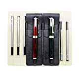 Abcsea 2 pezzi Jinhao 450 penne roller eleganti ricaricabile, penne punta fineliner 0.5 nere (rosso scuro e verde), con 5 ...
