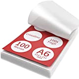 ACROPAQ Fogli plastificatrice - A6, 100 mic, 100 pezzi, Lucido, Qualità premium - Pouches per plastificatrice - 18016