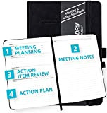 Action Day – Worlds Best, quaderno per riunione – ideato per prendere appunti e trasformarli in azione 6x8 inches (A5) Black