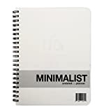 Action Publishing UNDATED Minimalist Day Planner® (21,6 x 27,9 cm), rilegatura a filo, carta bianca nitida, qualità archivio