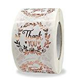 Adesivo di ringraziamento da 1,5 pollici, etichetta adesiva di ringraziamento in oro rosa da 500 pezzi, utilizzato per sacchetti di ...