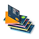 AdPads® Foglietti adesivi elettrostatici, autoadesivi, 100 x 68 mm, 500 fogli, set colorato | Piccoli adesivi statici | mobili e ...