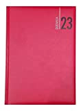 AGENDA 2022 GIORNALIERA F.TO A4 21 x 29,7 cm x ristoranti, parrucchieri, appuntamenti, SIMILPELLE rossa + omaggio segnalibro