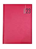 Agenda 2023 Giornaliera A5 Rosso in Similpelle Formato 15x21 cm + Penna Sfera Omaggio