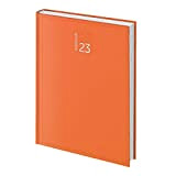 Agenda giornaliera 15x21 AGENDEPOINT.IT® 2023 copertina gommata - arancione