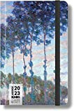 AGENDA KAOS Claude Monet " Pioppi Sulle Rive Dell'Epte" 2023 12 MESI settimanale 14x9 cm CON ELASTICO + omaggio penna ...