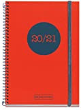 Agenda scolastica in polipropilene Plus a spirale 155 x 213 mm giorno pagina 2020 Classic Topo Miquelrius Rosso Castellano