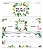 Agenda settimanale con fenicotteri senza data / calendario da tavolo / weekly planner / agenda senza data / agenda perpetua ...