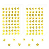 AIEX 1620pz 1,5cm Adesivi Ricompensa Stella, Rimovibili Foglio Decalcomanie Ricompensa Star Stickers per Studenti Insegnanti Bambini (Oro)