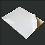 AKA 100 x fogli A4 lucida, colore: Bianco [] Adesivo adesivo etichetta per indirizzo 1st Class
