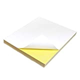 AKA Fogli di carta adesiva per stampare etichette, di alta qualità, formato A4, confezione da 100, colore: bianco opaco