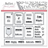 Aladine - Stampo per Bullet Clear Organizzazione settimanale – Tavola di timbri in schiuma, impronta in silicone – Ideale per ...