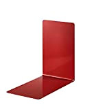 Alco 4301-12 - Reggilibri in metallo, 85 x 140 x 140 mm, 2 pezzi, colore: rosso