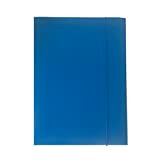 Alevar 2961/l-blue Cartella con Elastico, colore Azzurro, Confezione da 10 pz.
