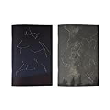 ALFABET, Set 2 Quaderni Constellations, Carta Ecologica, 1 quaderno a quadretti, 1 quaderno dotted