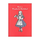 Alice in Wonderland Bottle Wonderful Birthday Cartolina d'auguri