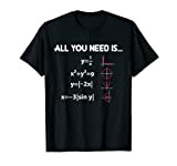 All You Need Is Love - Maglietta equazione matematica per gli amanti della matematica Maglietta