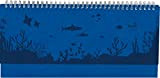 Alpha Edition - Agenda Settimanale Da Tavolo Nature Line 2023, 29,7x13,5 cm, Oceano, Spiralata