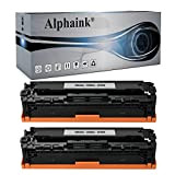 Alphaink 2 Toner Neri Rigenerati Compatibile con HP 125A CB540A per stampanti HP Color LaserJet CM1312 CM1312MFP CM1312NFI CM1312NF CP1210 ...