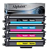 Alphaink 4 Toner con chip Compatibili TN247 TN243 per Brother MFC-L3730CDN MFC-L3750CDW MFC-L3770CDW MFC-L3700 DCP-L3550CDW DCP-L3517CDW DCP-L3500 HL-L3230CDW (Nero Ciano ...