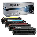Alphaink 4 Toner Rigenerati Compatibili con HP 304A CC530A CC531A CC532A CC533A per stampanti HP Color LaserJet CM2320 CM2320CB CM2320CBB ...