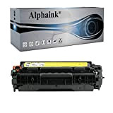 Alphaink Toner Giallo Rigenerato Compatibile con HP 304A CC532A per stampanti HP Color LaserJet CM2320 CM2320CB CM2320CBB CM2320C CM2320N CM2323 ...