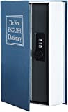 Amazon Basics - Cassetta portavalori a forma di libro, Serratura con combinazione, Blu