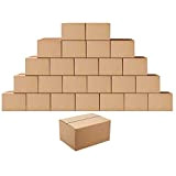 Amazon Brand - Eono Scatole da Trasloco, Cartone, 20,3 x 15,3 x 10,2 cm, Confezione da 25