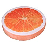 Aofocy Cuscino 3D Cuscino Frutta Cuscino Creativo Cuscino Arancione Stile per Divano o Auto