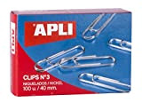 APLI 11712 - Clip nichelate n.3 40 mm 100 u.