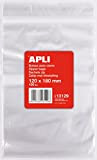 APLI - Confezione di 100 sacchetti di plastica richiudibili 120 x 180 mm