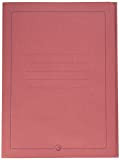 Arca 0224RO Cartella con Alette, 50 Pezzi, Rosso, cartoncino, 245 x 325 mm