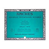 Arches Blocco Per Acquerello Incollato 4 Lati (10 Fogli) - Grana Fina - 640 G/Mq - 31X41 cm